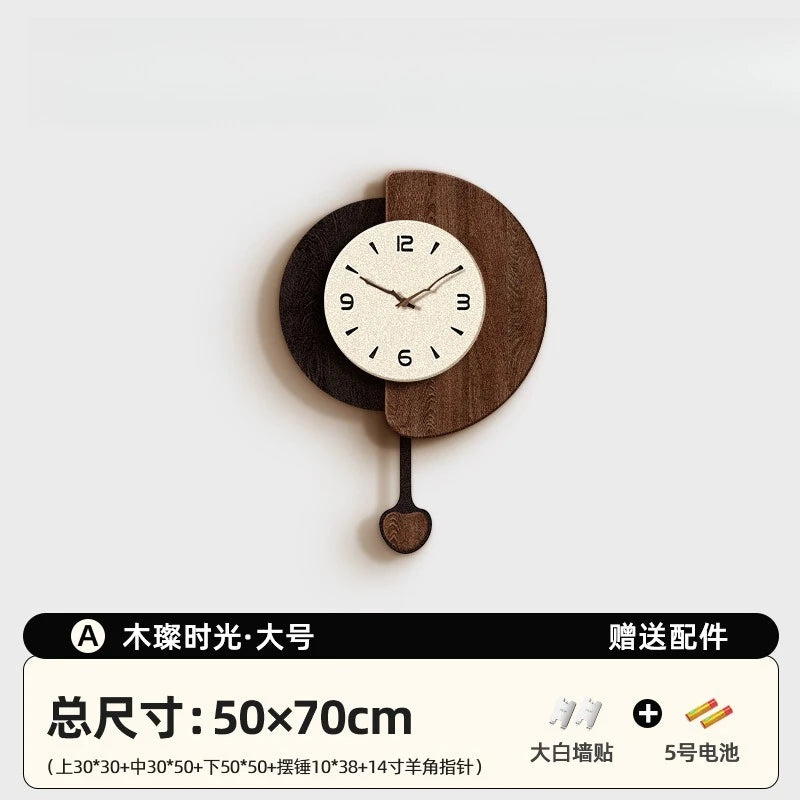 Medieval Wall Clock Living Room Home Dining Room Wall Watch High-end Retro Clock