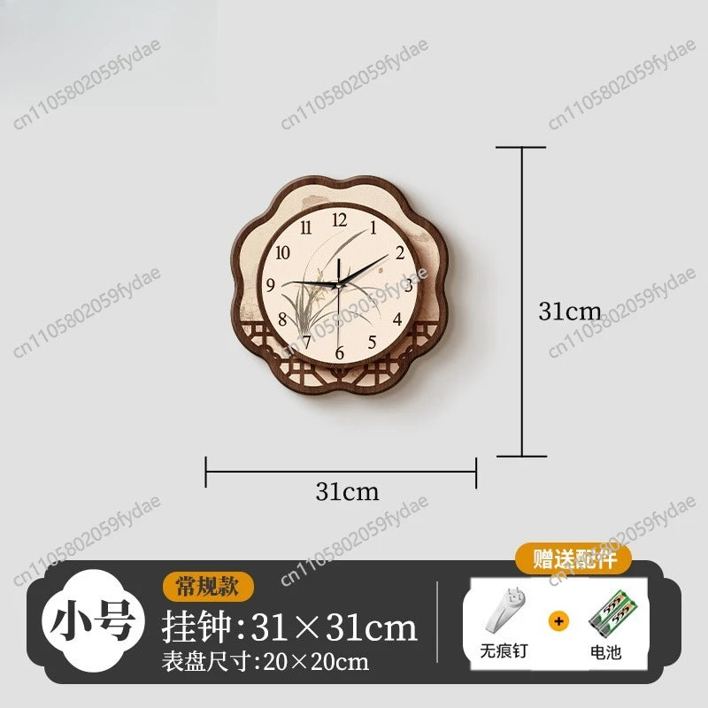 Song's Aesthetic Wall  Guest Clock Quartz Hanging on The Wall Silent Clock