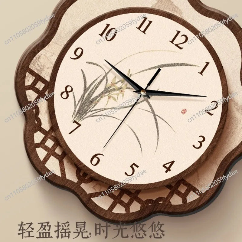 Song's Aesthetic Wall  Guest Clock Quartz Hanging on The Wall Silent Clock