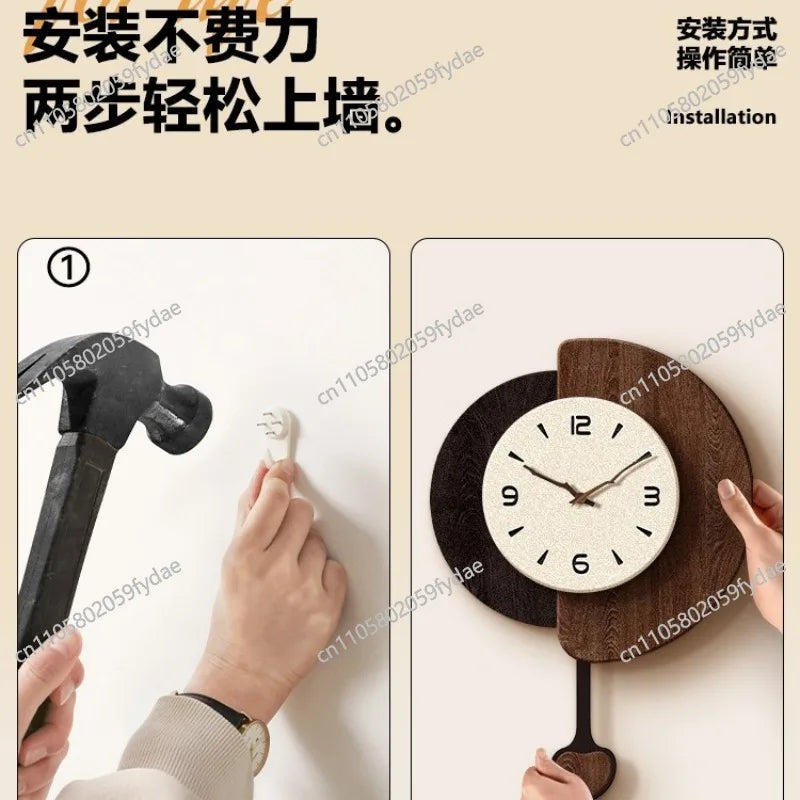 Medieval Wall Clock Living Room Home Dining Room Wall Watch High-end Retro Clock