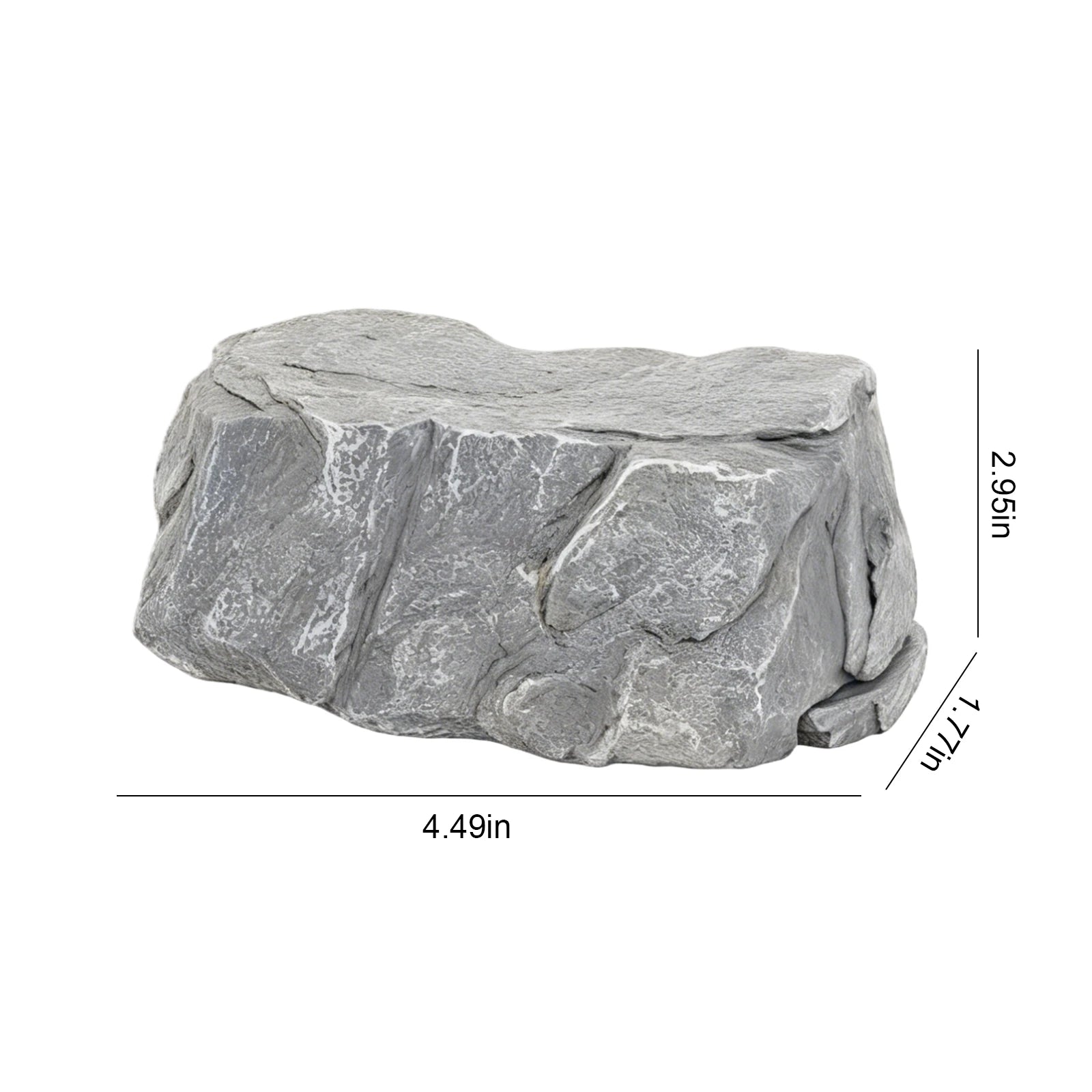 Fake Rock Key Hider Realistic Hidden Key Holder Looks & Feels Like Real Stone for Outdoor Garden or Yard Geocaching