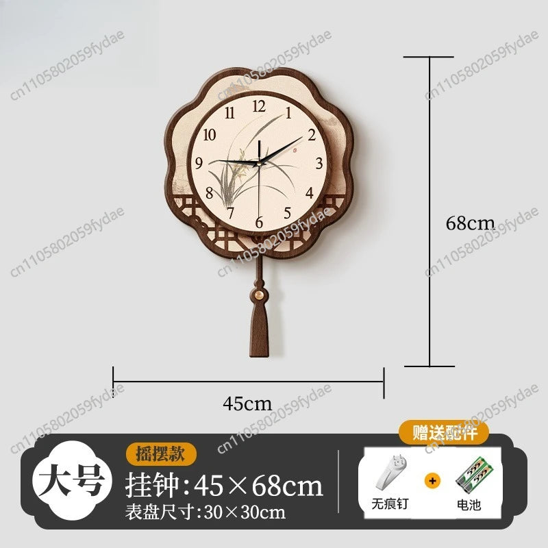 Song's Aesthetic Wall  Guest Clock Quartz Hanging on The Wall Silent Clock