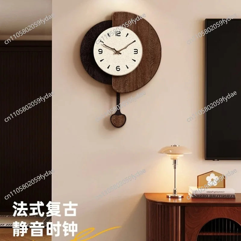 Medieval Wall Clock Living Room Home Dining Room Wall Watch High-end Retro Clock