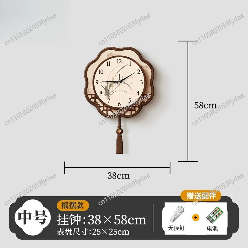 Song's Aesthetic Wall  Guest Clock Quartz Hanging on The Wall Silent Clock
