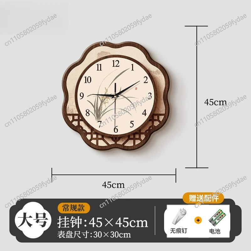 Song's Aesthetic Wall  Guest Clock Quartz Hanging on The Wall Silent Clock