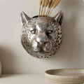 Leopard Head Planter Spotted Animal Head Planter Animal Face Flower Pot Open Top Home Decor Sturdy