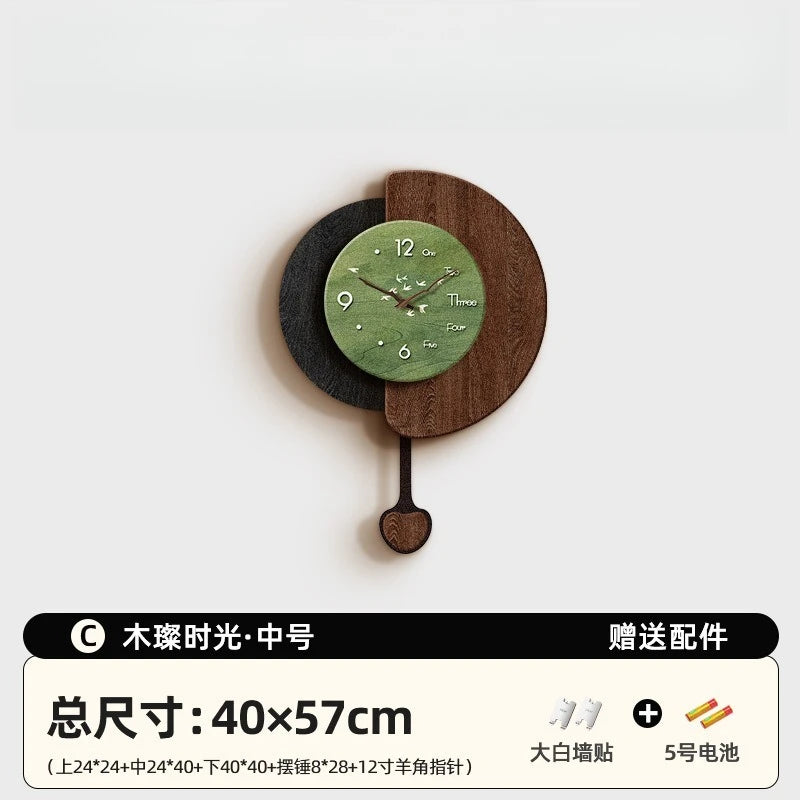 Medieval Wall Clock Living Room Home Dining Room Wall Watch High-end Retro Clock