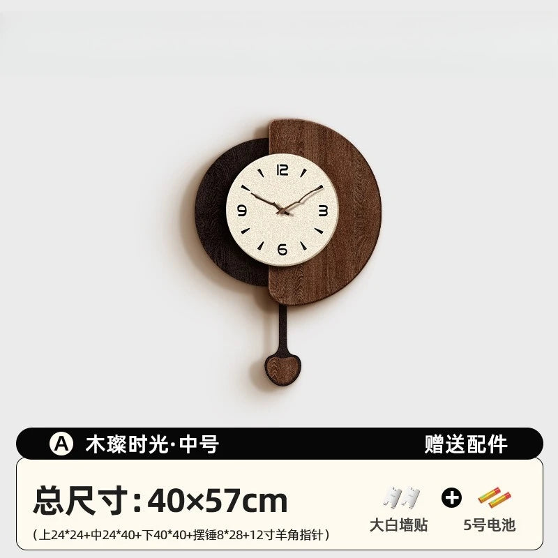 Medieval Wall Clock Living Room Home Dining Room Wall Watch High-end Retro Clock