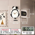 Panda Wall Clock Swing Feet New Simple Modern Living Room Clock Dining Room Silent Clock