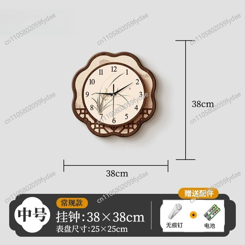 Song's Aesthetic Wall  Guest Clock Quartz Hanging on The Wall Silent Clock