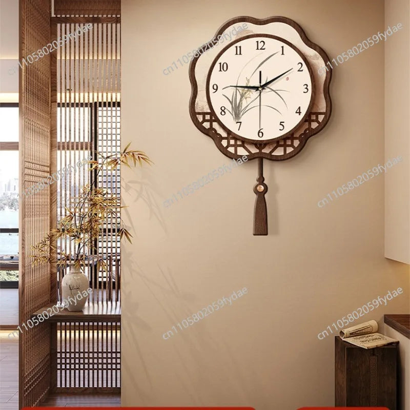 Song's Aesthetic Wall  Guest Clock Quartz Hanging on The Wall Silent Clock