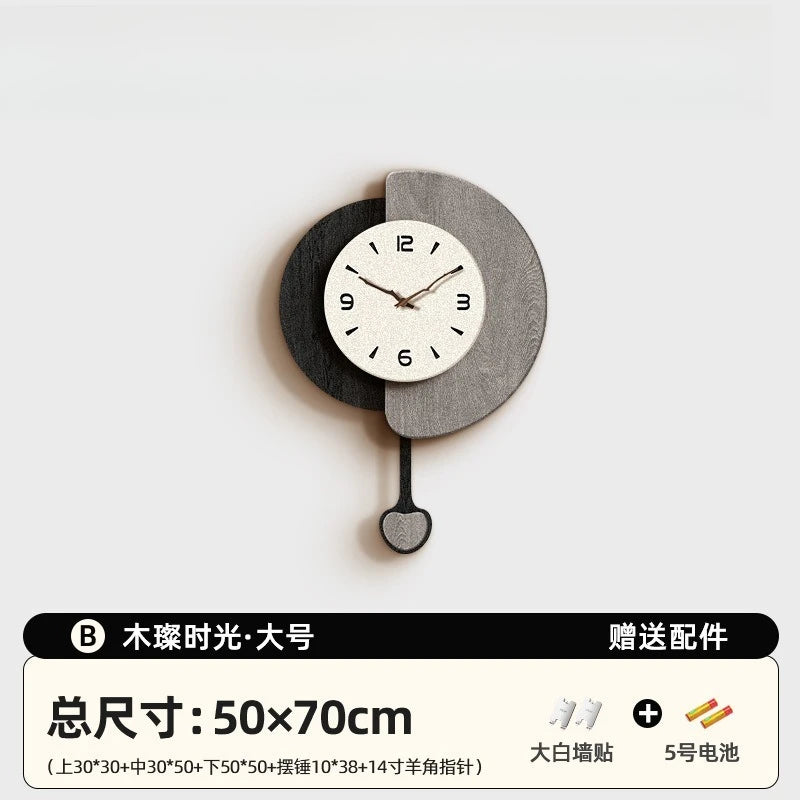 Medieval Wall Clock Living Room Home Dining Room Wall Watch High-end Retro Clock