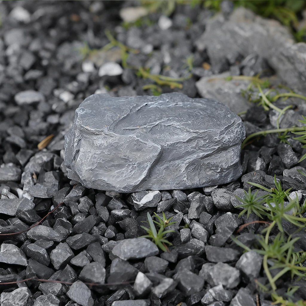 Fake Rock Key Hider Realistic Hidden Key Holder Looks & Feels Like Real Stone for Outdoor Garden or Yard Geocaching