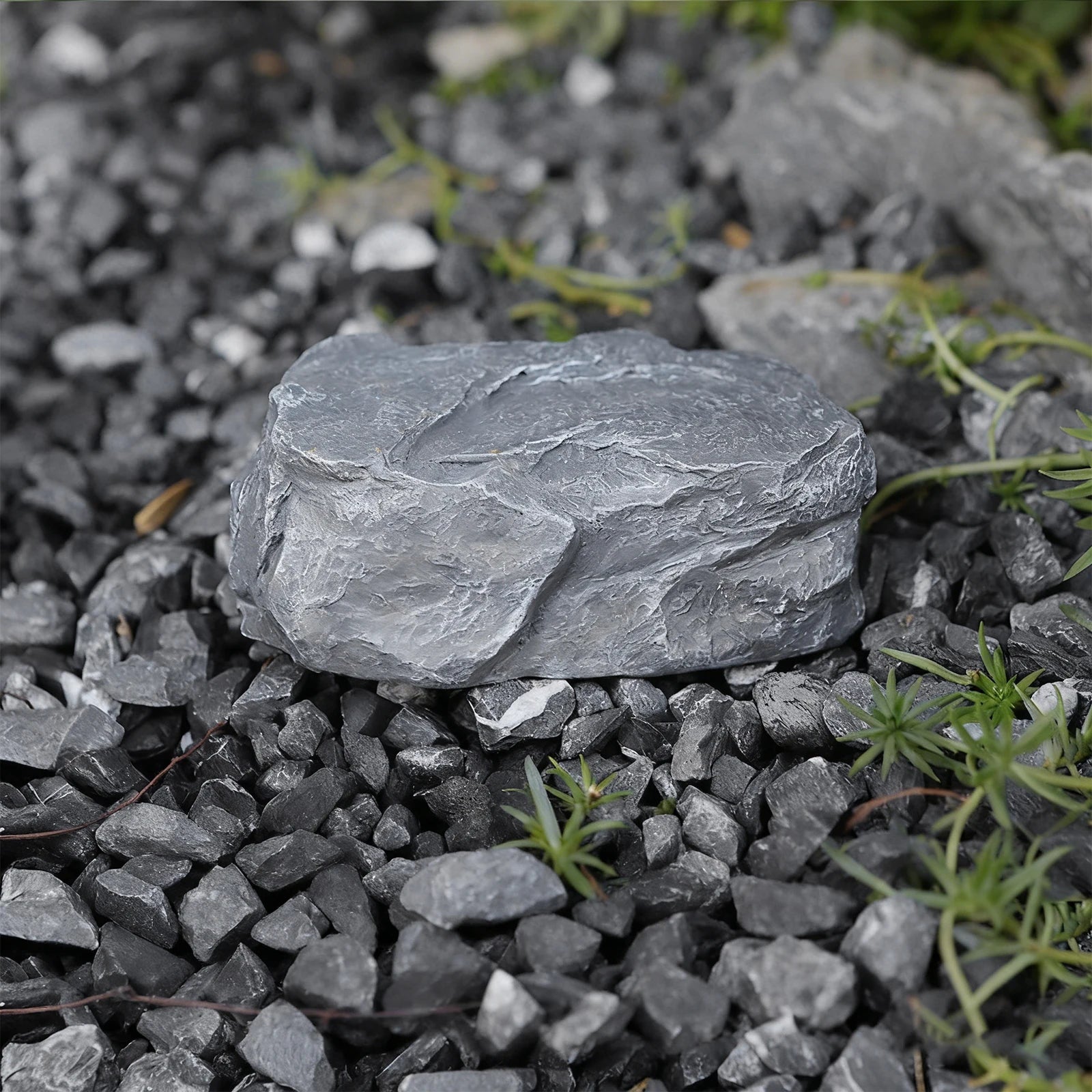 Fake Rock Key Hider Realistic Hidden Key Holder Looks & Feels Like Real Stone for Outdoor Garden or Yard Geocaching